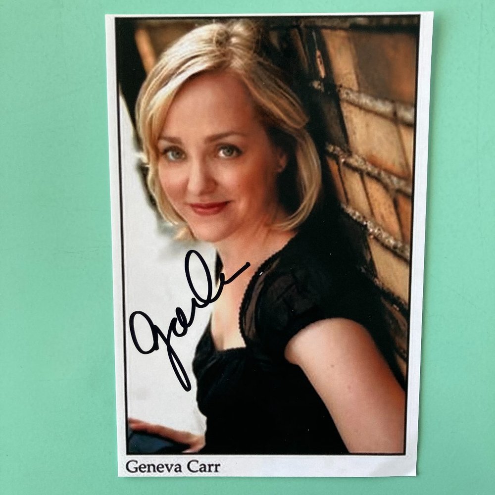 Geneva Carr Signed 4X6 Photo / Broadway Margery In Hand to God / Marissa On Bull
